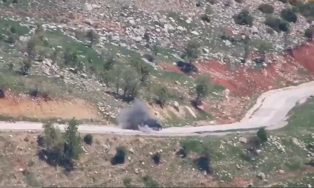 Ανατίναξη τουρκικού οχήματος πολιτοφυλακής από Κούρδους Αντάρτες